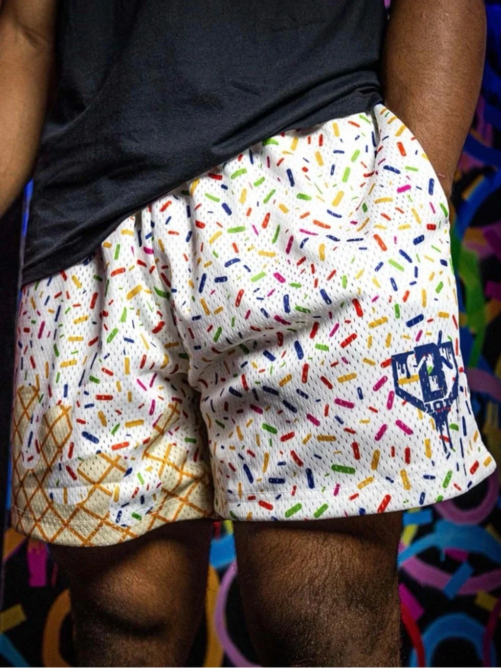 Baseball Lifestyle 101 Ice‎ Cream Shorts men’s size large